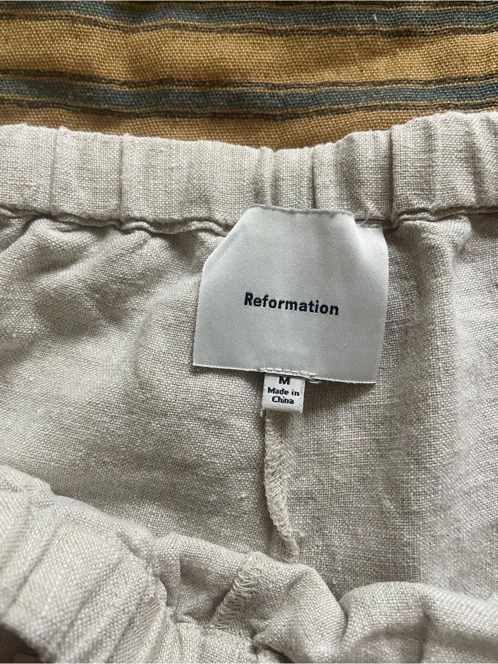 Reformation Olina Linen Pant